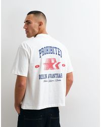 Prohibited - Back Print Avantgarde Graphic T-shirt - Lyst