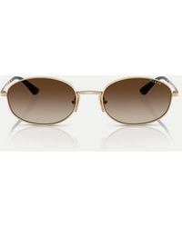 Vogue - Oval Sunglasses With Lens - Lyst