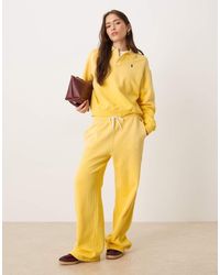 Polo Ralph Lauren - Icon Logo Fleece Wide-leg Sweatpant - Lyst