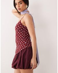 ASOS - Printed Mesh Scarf Cami Top - Lyst