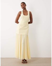 Forever New - Scoop Neck Double Layered Drop Hem Maxi Dress - Lyst