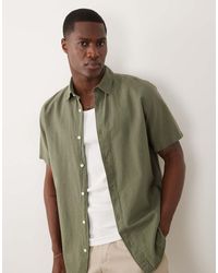 Jack & Jones - Short Sleeve Linen Blend Shirt - Lyst