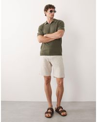 Mango - – slim-fit-shorts aus 100% leinen - Lyst