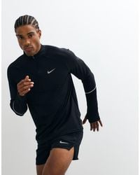 Nike - Miler Dri-Fit Half Zip Long Sleeve Top - Lyst