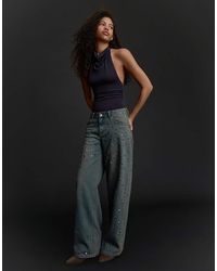 Bershka - Ruched Halter Bodysuit - Lyst