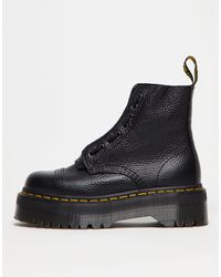 Dr. Martens - Sinclair Milled Nappa Leather Platform Boots - Lyst