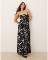ASOS - – trägerloses maxi-strandkleid - Lyst