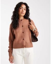 Threadbare - Crew Neck Button Through Cardigan - Lyst