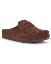 SEQWL - Flat Backless Loafer Clogs Slip On Mule Shoes - Lyst