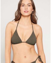 Tezenis - Crinkle Dune Triangle Bikini Top - Lyst