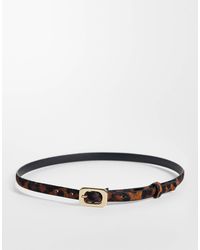 Mango - Oval Buckle Belt - Lyst