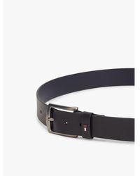 Tommy Hilfiger - Denton Enamel Flag Leather Belt - Lyst