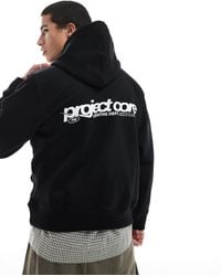 Jack & Jones - Oversized Hoodie With Text Backprint - Lyst