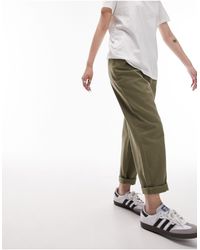 Topshop Unique - Pantalones s con pinzas y detalle - Lyst