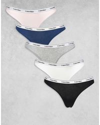 Calvin Klein - Icon Logo 5 Pack Bikini Briefs - Lyst