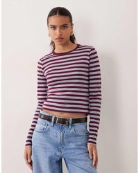 Abercrombie & Fitch - Ribbed Long Sleeve Top - Lyst
