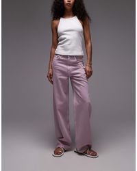ARKET - Jean décontracté à taille haute - lilas - Lyst