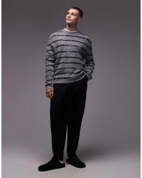 AllSaints - Dissolved Stripe Jumper - Lyst