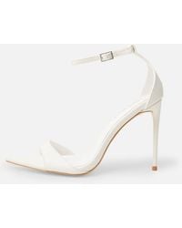 Public Desire - Kelisa Pu Pointed Toe Barely There Stiletto High Heels - Lyst