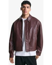 Bershka - – kastige jacke aus kunstleder - Lyst