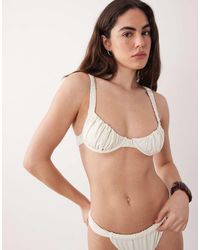 Miss Selfridge - Mix And Match Ruched Cup Bikini Top - Lyst