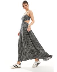 Superdry - Sheered Back Maxi Dress - Lyst
