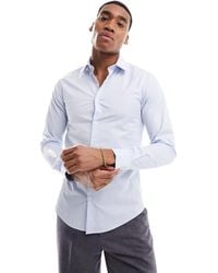 French Connection - Skinny Smart Shirt - Lyst