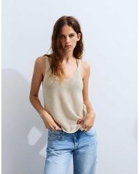 Pull&Bear - Purl Knit Strappy Top - Lyst