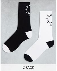 AllSaints - Tierra 2 Pack Socks - Lyst