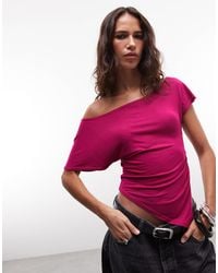 Collusion - Asymmetric Drapey Off-shoulder Top - Lyst