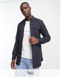 French Connection - Tall Long Sleeve Overshirt - Lyst