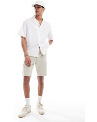 Levi's - Rechte Chino Short Van Linnenmix - Lyst