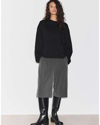Stradivarius - Tailored Suede Bermuda Shorts - Lyst