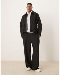 ASOS - – kastige oversize-jacke aus scuba-stoff - Lyst