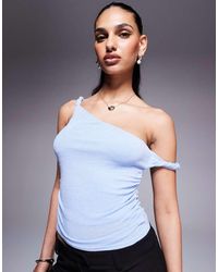 Princess Polly - Textured Twist Off Shoulder Top - Lyst