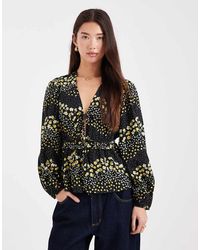 Wednesday's Girl - Long Sleeve Floaty Blouse - Lyst