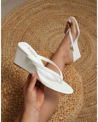 SIMMI - Immy Toe Post Wedge Sandals - Lyst