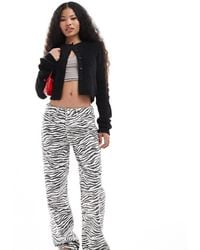 Pull&Bear - Petite Wide Leg Jeans - Lyst