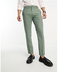 SELECTED - Linen Mix Suit Trouser - Lyst