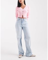 ONLY - Juicy - jean ample à taille haute - clair délavé - Lyst