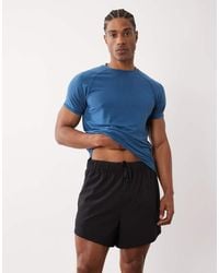 4505 - 2-in-1 Quick Dry 5"" Woven Running Shorts With Zip Pockets - Lyst