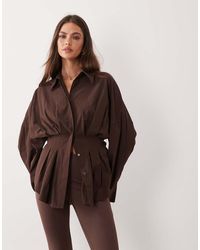 ASOS - Pleated Waist Shirt - Lyst