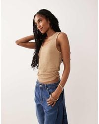 ASOS - Textured Ruched Tank Top Co-Ord - Lyst