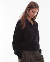 & Other Stories - Knitted Cardigan With Collar And Button Front - Lyst