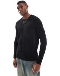 Only & Sons - Crew Neck Textured Knit Jumper - Lyst