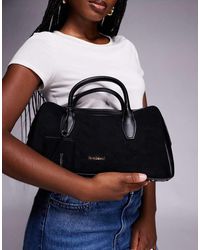 River Island - Borsa Bowling Nera Con Parte Alta Arrotondata - Lyst