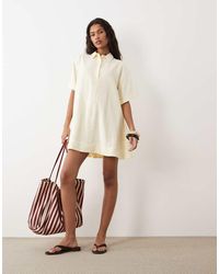ASOS - Techy Fabric Relaxed Short Sleeve Mini Dress - Lyst
