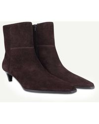 OFF THE HOOK - Pheonix Suede Kitten Heel Ankle Boots - Lyst