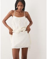 SNDY'S - Chiffon Mini Skirt Co-Ord - Lyst