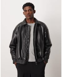 Only & Sons - Bomber oversize matelassé en imitation cuir - Lyst